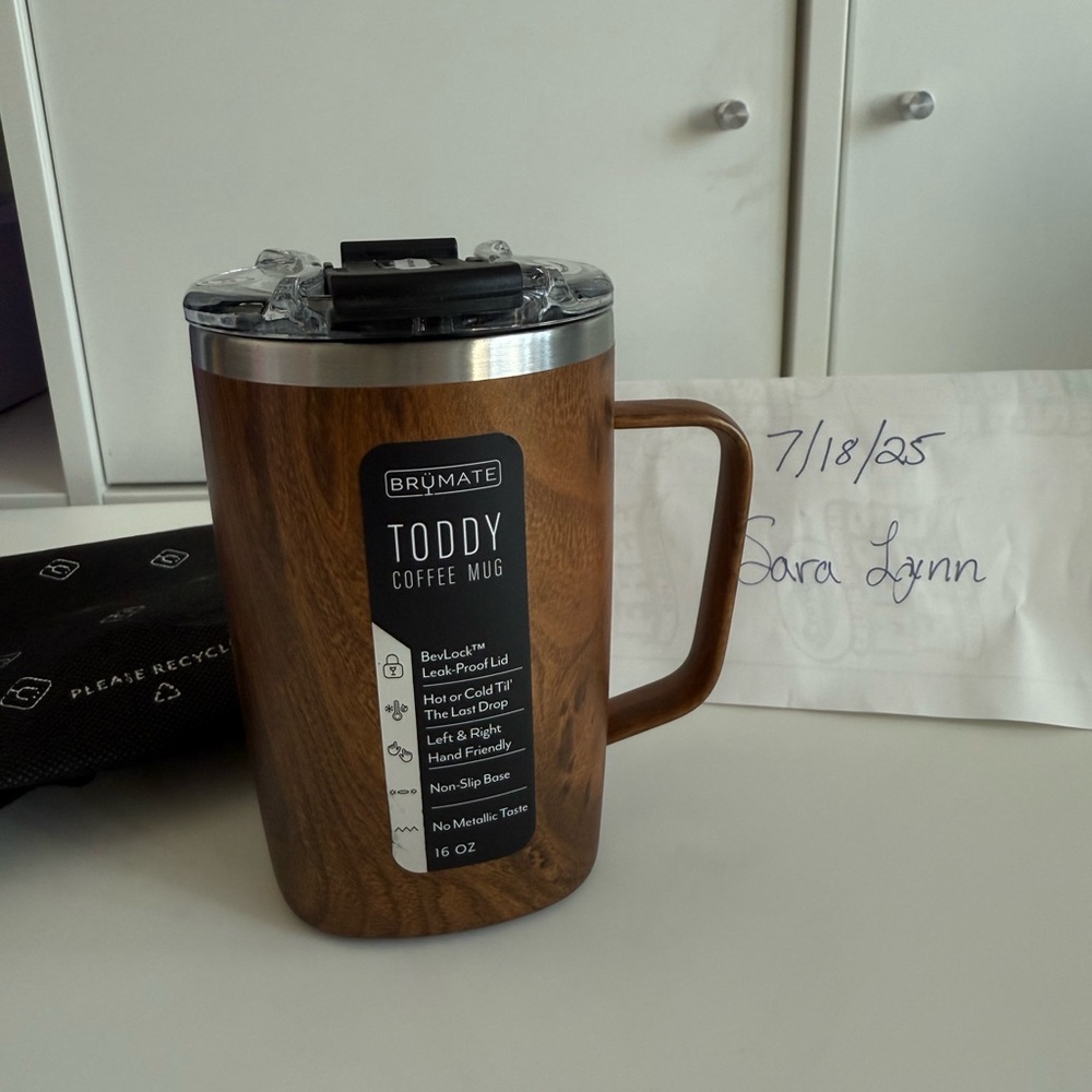 BRUMATE Toddy Coffee Mug - Wood Grain